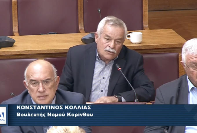 Κώστας Κόλλιας: Στήριξη σε ελαιοπαραγωγούς και αμπελουργούς της Κορινθίας